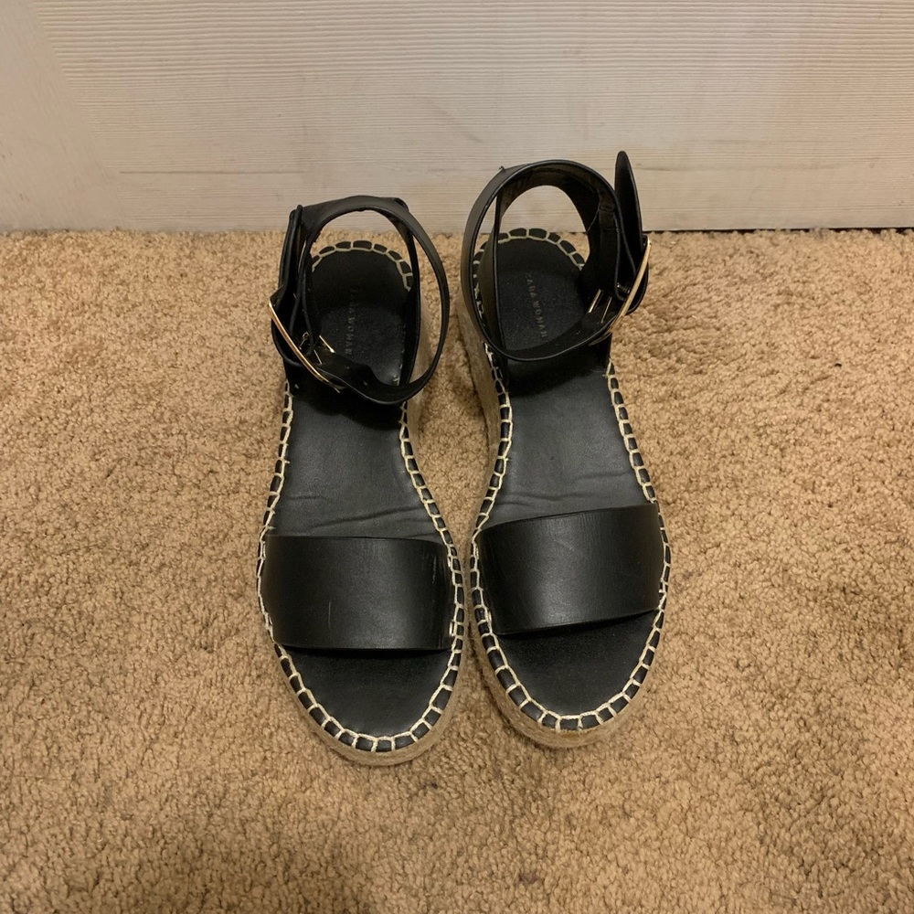 Zara black sandals